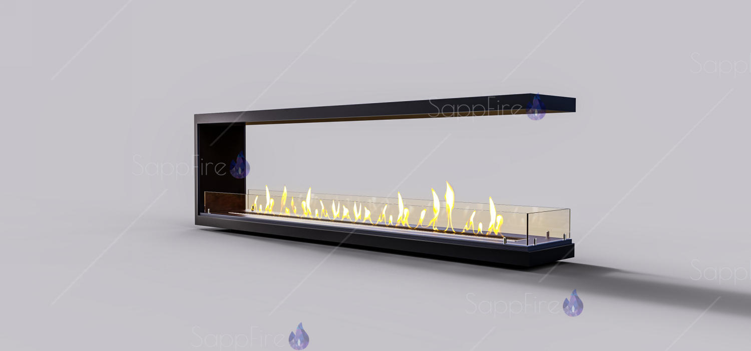 Встраиваемый биокамин / торцевой сквозной очаг 2000 (SappFire) по цене 90 400 руб.