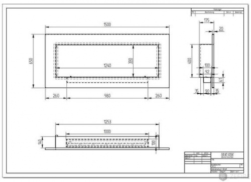 Биокамин ZeFire Elliot 1500 с белой рамкой