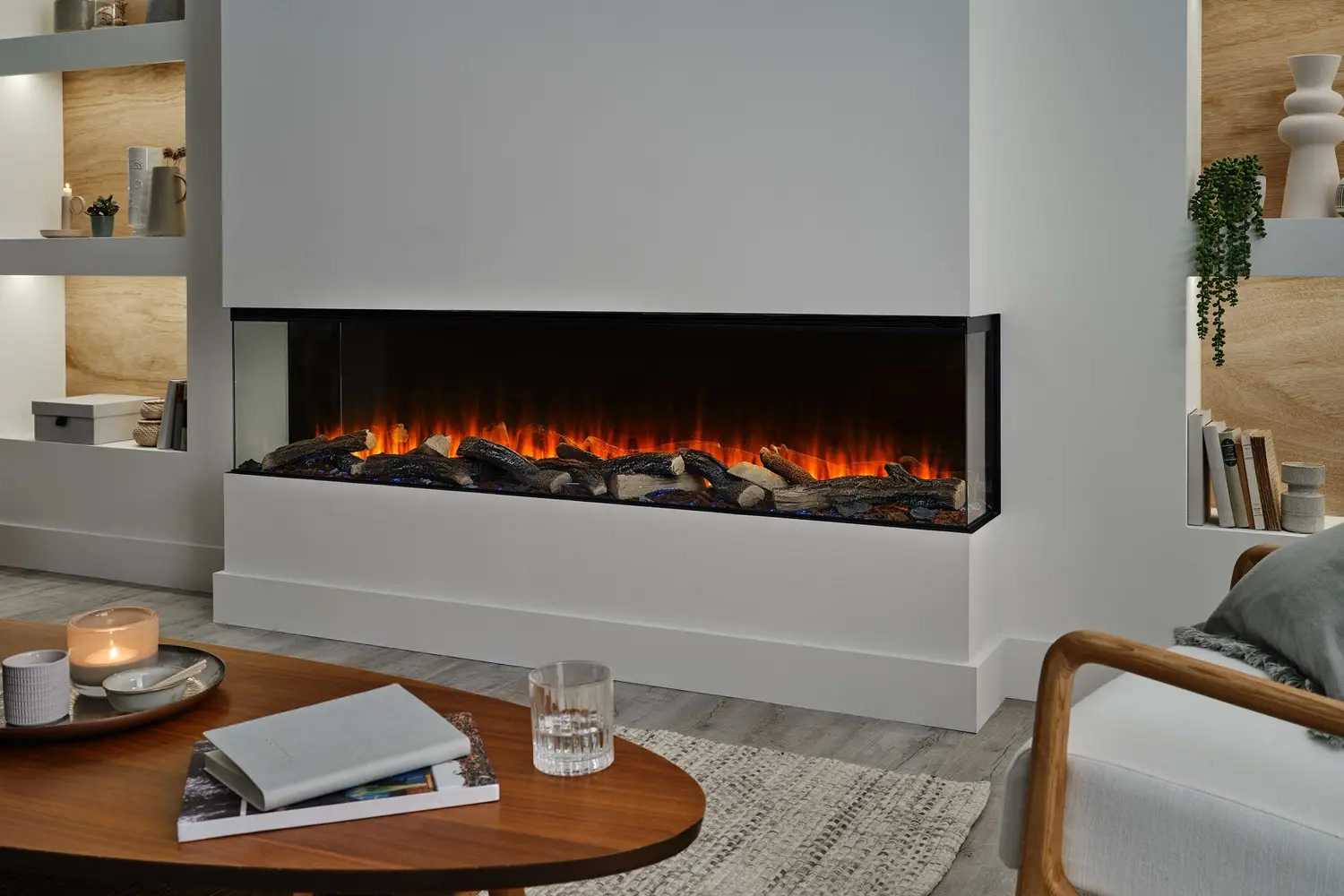 Электрокамин BRITISH FIRES New Forest 1900 with Signature logs - 1900 мм