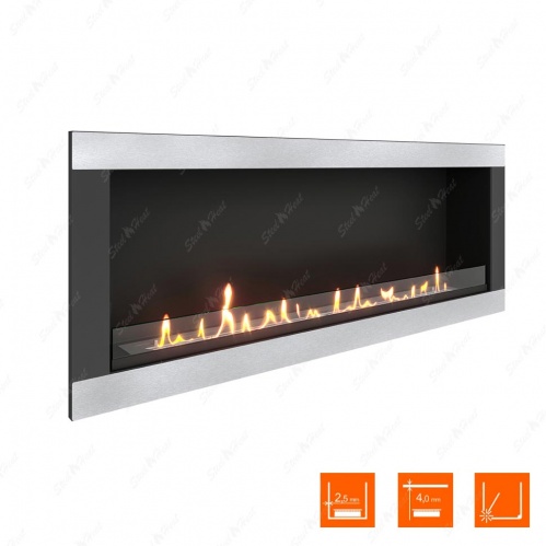 Биокамин SteelHeat ONE-H 1700 стекло