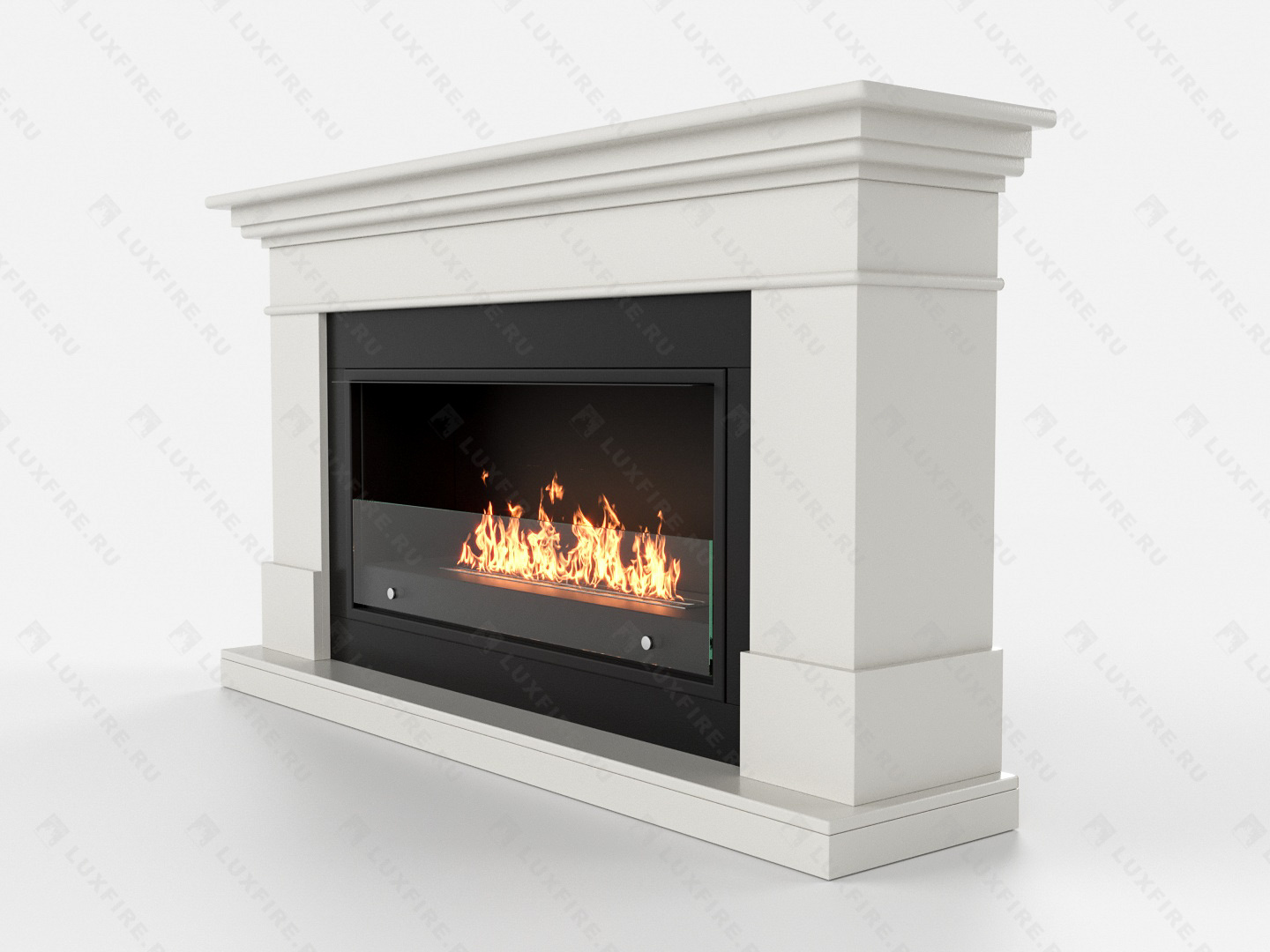 Биокамин Lux Fire с порталом Ангара 42, белый по цене 124 306 руб.
