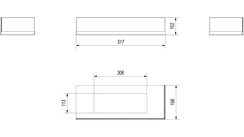 Стекло декоративное для биокамина DELTA/P/600 по цене €155