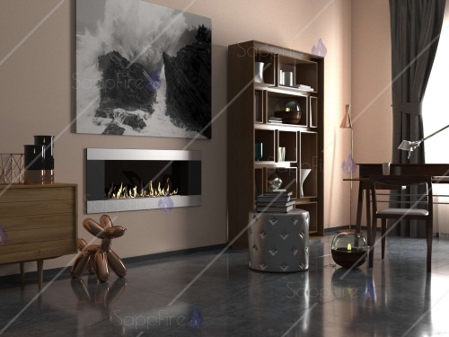 Биокамин Mercury Horizontal 1500 SappFire