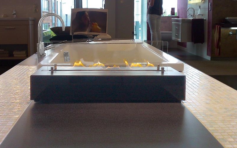 Настольный биокамин Spartherm Ebios-fire Quadra Base по цене 85 900 руб.