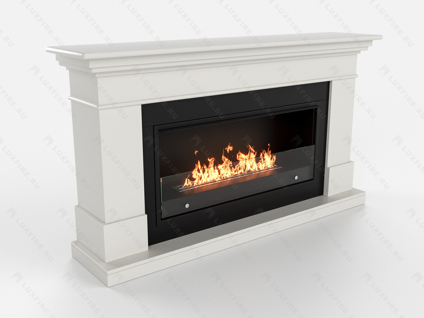 Биокамин Lux Fire с порталом Ангара 42, белый по цене 124 306 руб.