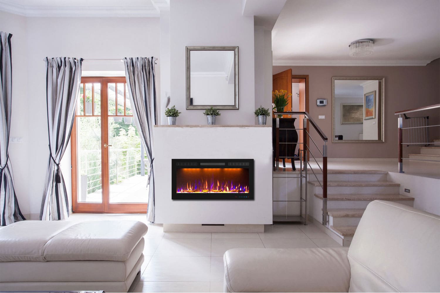 Линейный электрокамин Royal Flame Crystal 36 RF