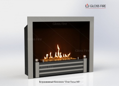 Встраиваемый биокамин Очаг Focus MS-арт.005
