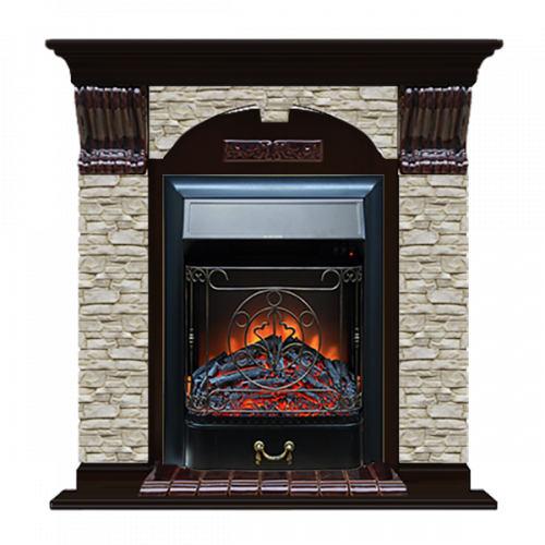 Арочный Грот однотонный (венге)+Majestic Black