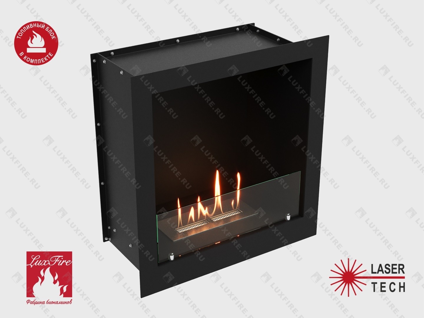 Встроенный биокамин Lux Fire Кабинет 610 М