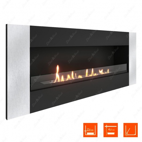 Биокамин SteelHeat GRAND-V 1200 стекло