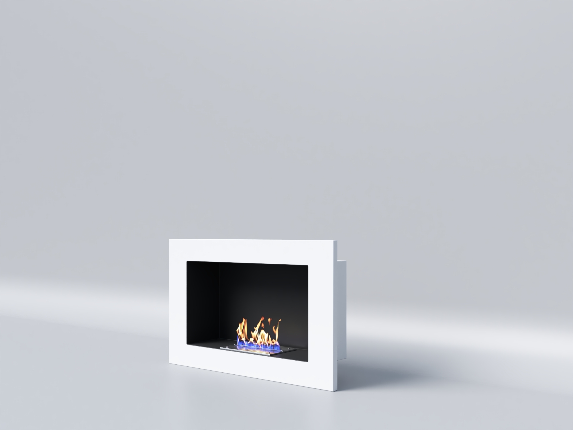 Биокамин "Русский огонь" Лайт Бланк 900V с защитным стеклом по цене 23 350 руб.