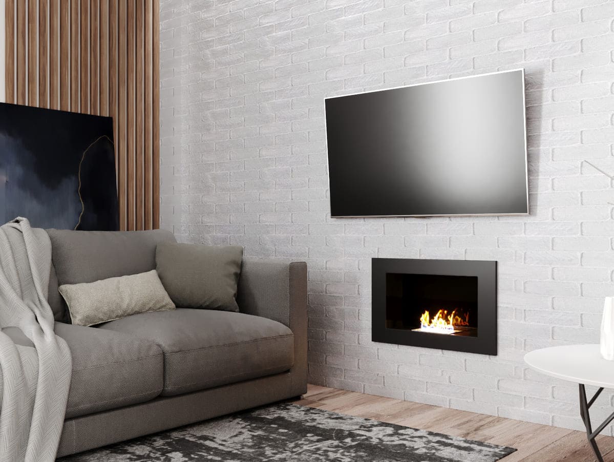 Биокамин "Русский огонь" Лайт 650V встраиваемый с защитным и декоративным стеклом по цене 21 900 руб.