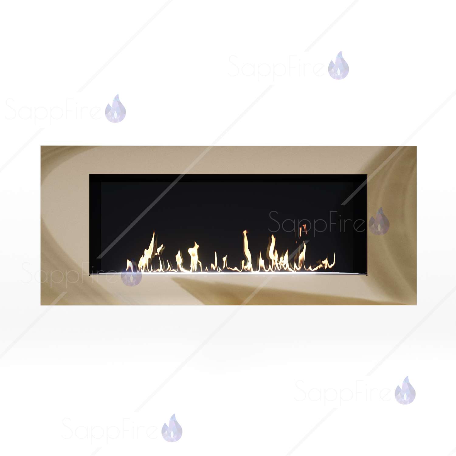 Встраиваемый биокамин / очаг Mercury 900 Chrome (SappFire) по цене 43 800 руб.