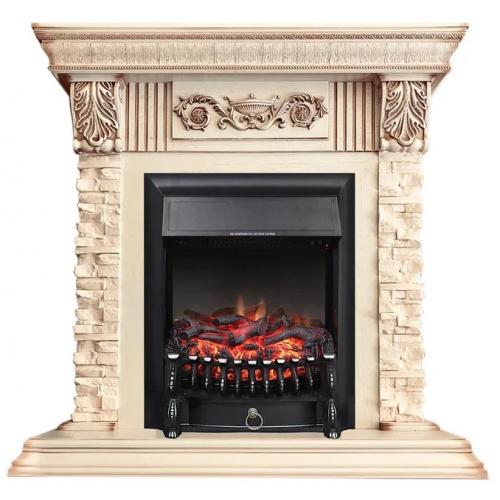 Luxemburg сланец бежевый (слоновая кость с патиной)+Fobos FX Black