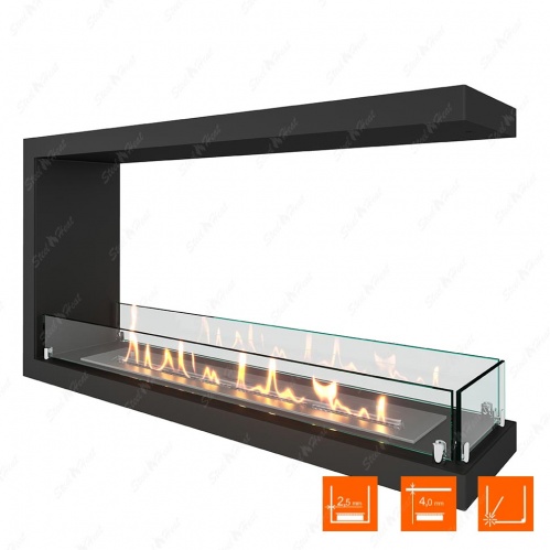 Биокамин торцевой SteelHeat Leader 900