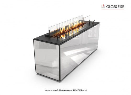 Напольный биокамин Render-m4