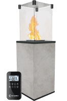 Газовый нагреватель Kratki PATIO/M/G31/37Mbar/Q/O/G, Oxide Grigio, с пультом управления