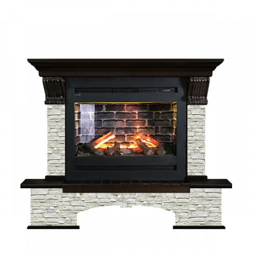 Бостон грот однотонный (венге)+Rumba 3D