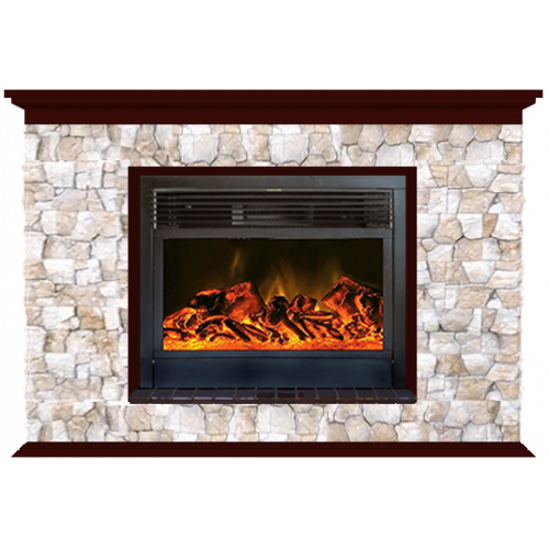 Пафос Арбат 28 (красное дерево)+Newflame