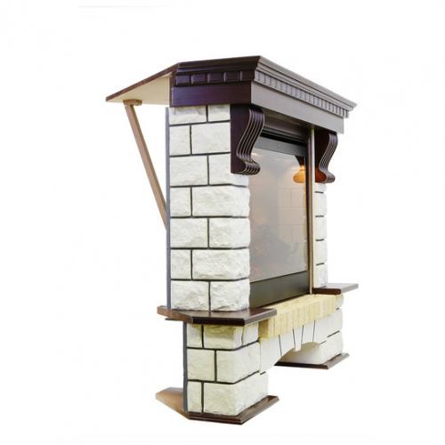 Pierre Luxe угловой белый (темный дуб)+Symphony 26