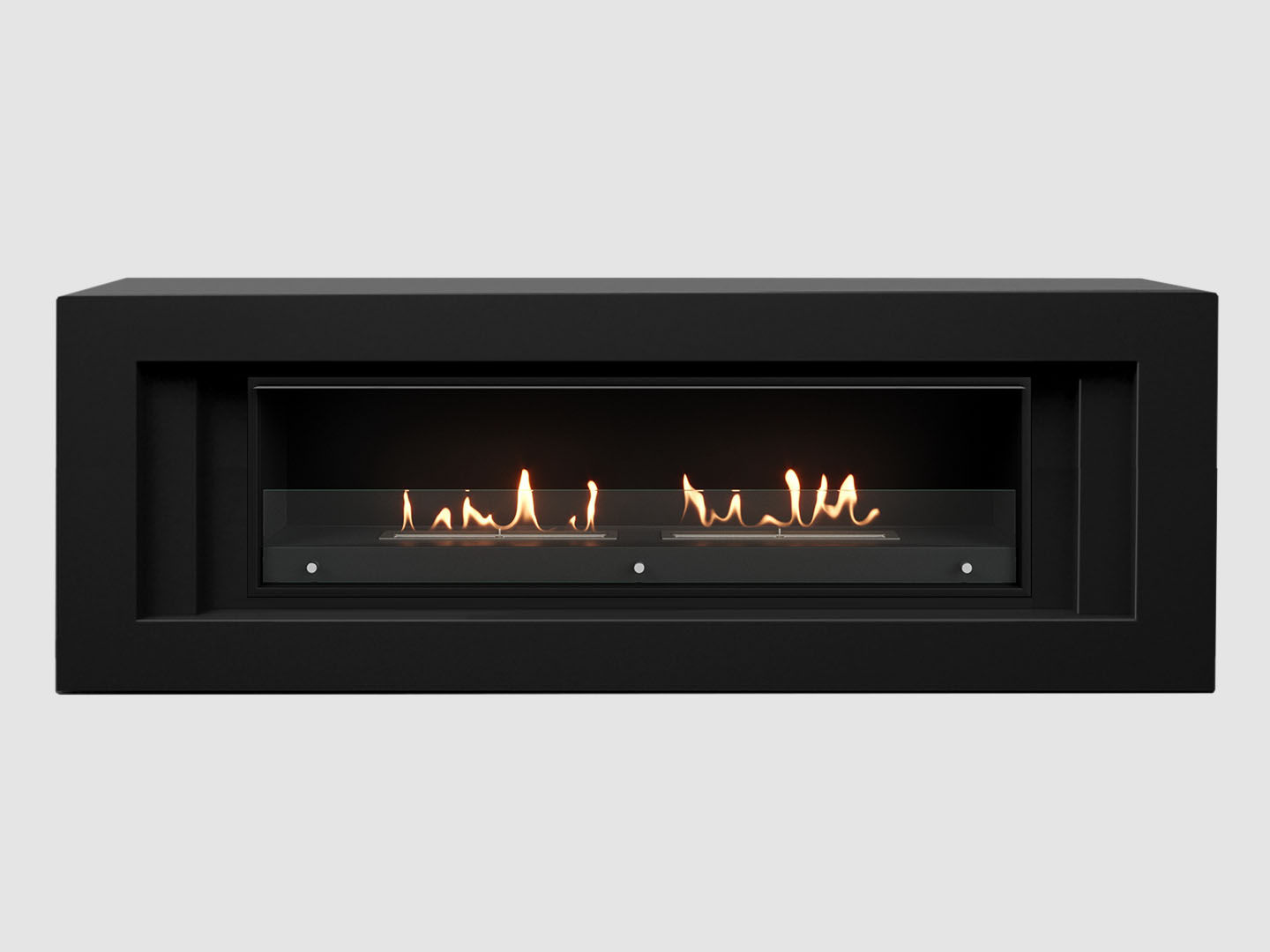 Каминный портал МДФ "LINE 2000" с биокамином Lux Fire "Фаер Бокс Вега-2" (черный) по цене 111 390 руб.