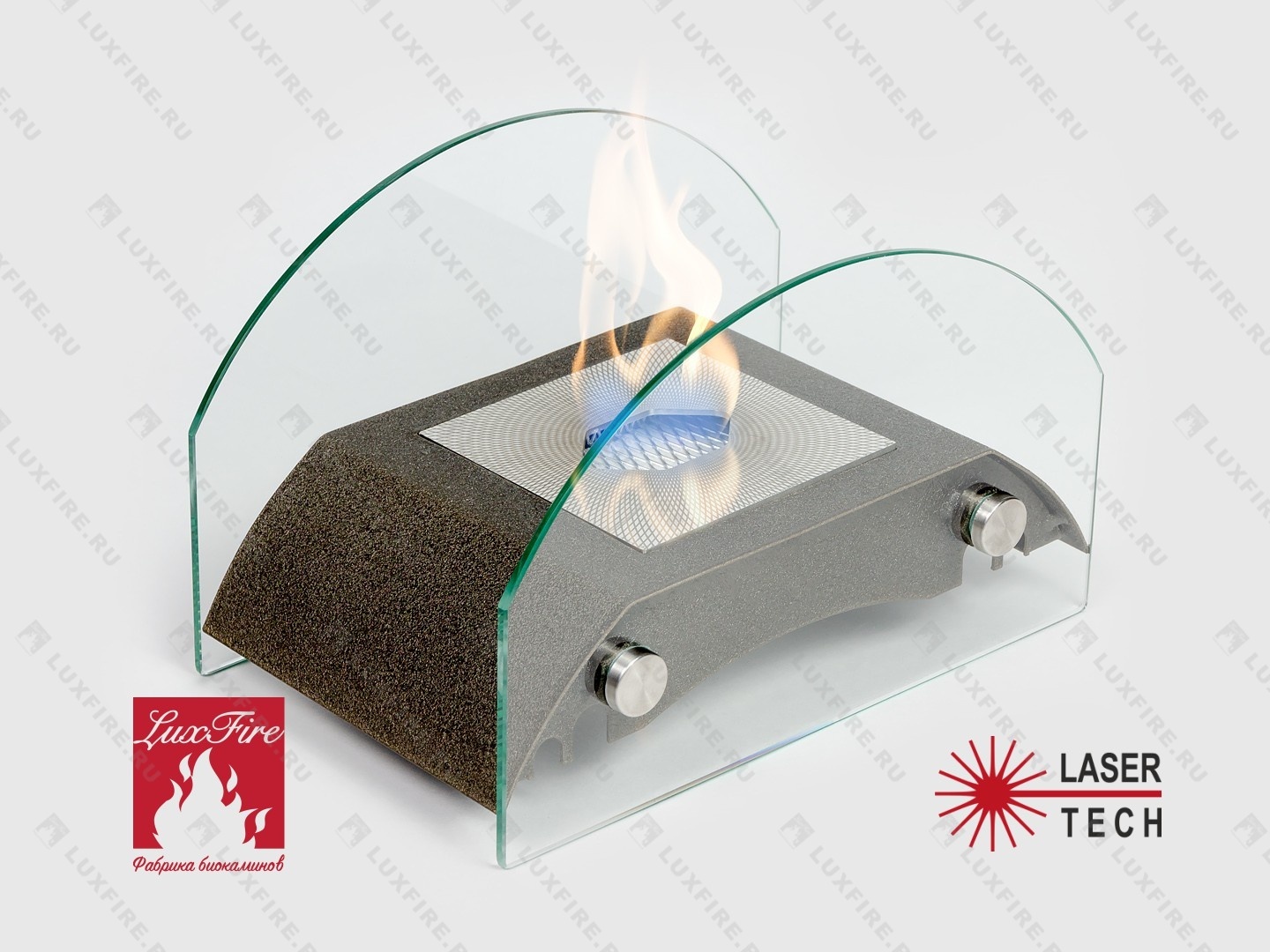 Настольный биокамин Lux Fire "Мост" S (бронза)