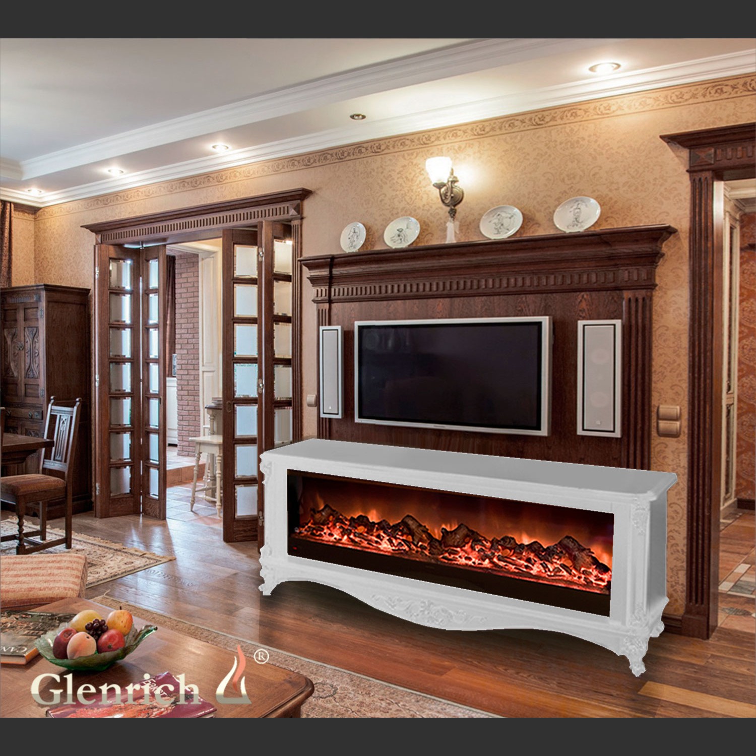 Электрокамин «Версаль S130» с царгой