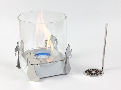 Настольный биокамин Lux Fire Зодиак "Козерог" Белый