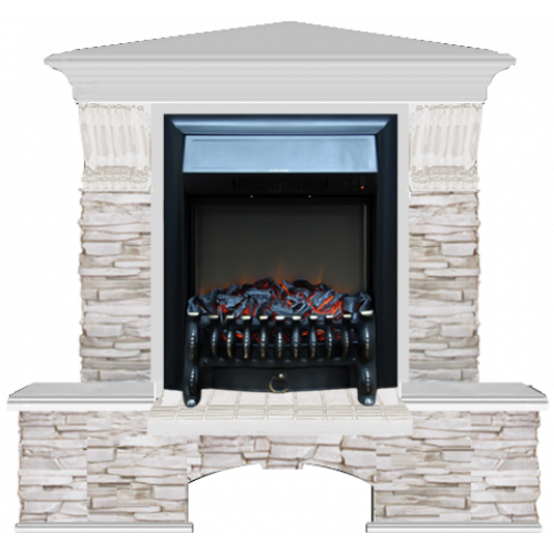 Бостон К Мисхор угловой (беленый дуб)+Fobos Black