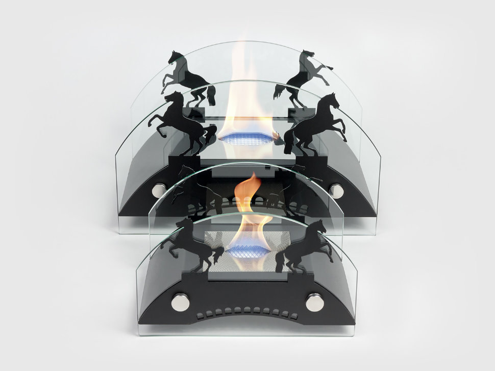 Настольный биокамин Lux Fire "Графский мост" S Чёрный по цене 14 641 руб.