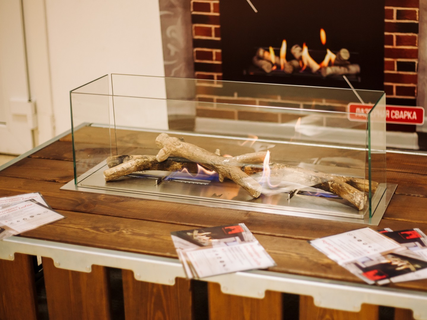 Встроенный биокамин Lux Fire Модуль 600 (2020) по цене 75 625 руб.