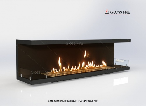 Встраиваемый биокамин Очаг Focus MS-арт.004