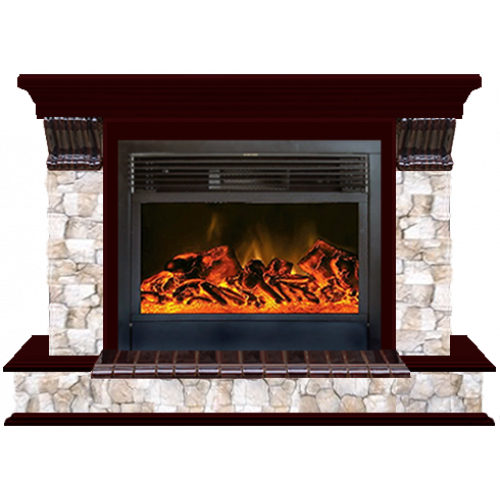 Панорама Арбат 28 (красное дерево)+Newflame