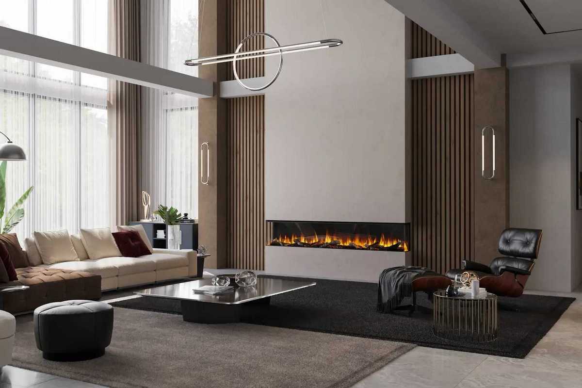 Электрокамин BRITISH FIRES New Forest 2400 with Signature logs - 2400 мм