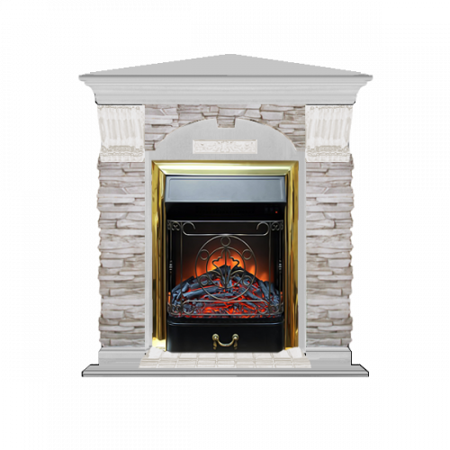 Арочный Мисхор угловой (беленый дуб)+Majestic Brass