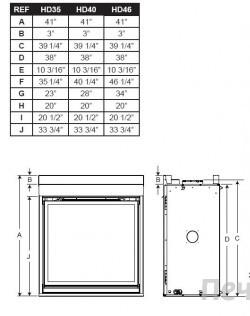 Газовый камин NapoLEOn HD40