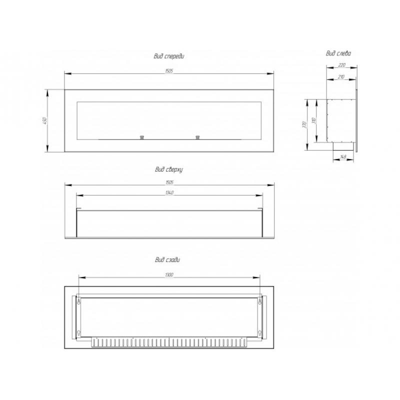 Биокамин Window 1000 Арома burgundy по цене 46 700 руб.