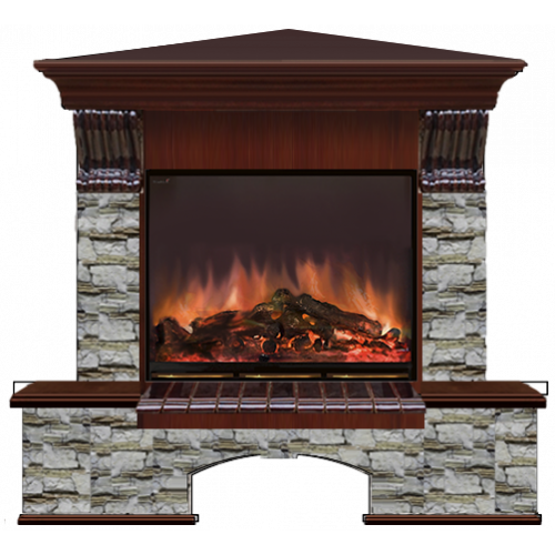 Бостон Алтай угловой (красное дерево)+Arte 23