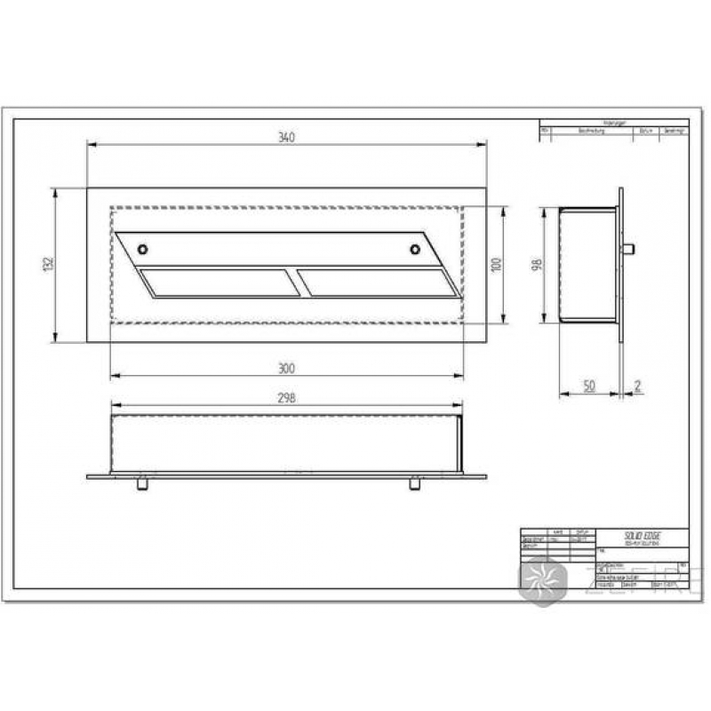 Прямоугольный контейнер ZeFire 350 по цене 8 600 руб.