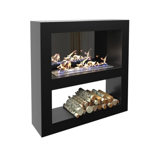 Биокамин "Русский огонь" Лобби 1200 настенный с декоративным стеклом (стемалитом)