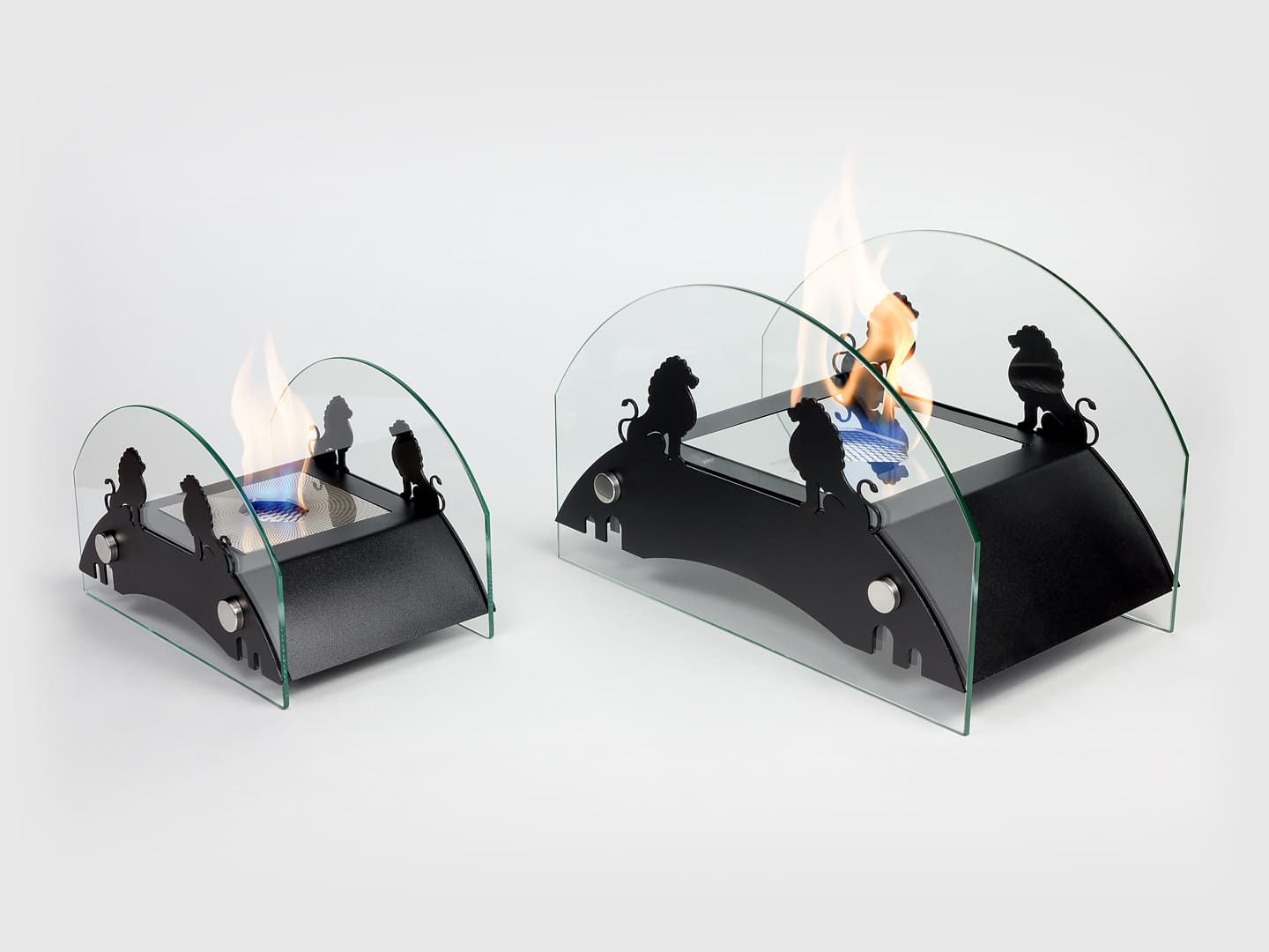 Настольный биокамин Lux Fire "Царский мост" M Чёрный по цене 13 305 руб.