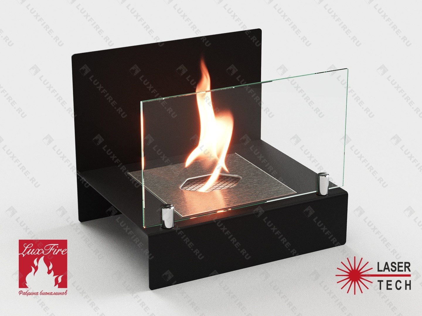 Настольный биокамин Lux Fire "Афиша" М (черный)