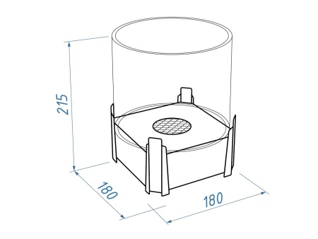 Настольный биокамин Lux Fire "Лев" Чёрный по цене 15 000 руб.