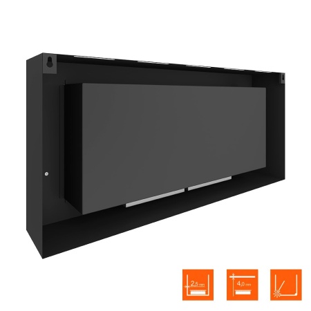 Биокамин SteelHeat WALL LONG 1200 LITE черный по цене 35 070 руб.