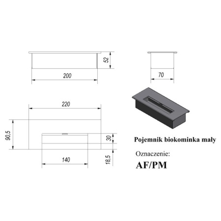 Настенный биокамин Kratki PAPA по цене 
