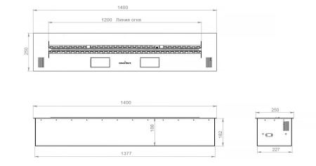 Автоматический биокамин 1400 Standart по цене 250 170 руб.
