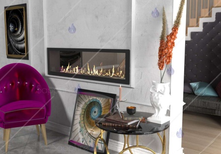 Встраиваемый сквозной очаг 2000 SappFire по цене 83 850 руб.