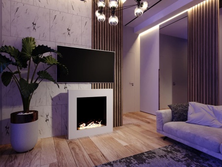 Биокамин "Русский огонь" Гранд 900 белый по цене 44 055 руб.