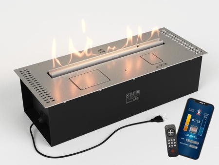 Автоматический биокамин Lux Fire Smart Flame 700 RC INOX по цене 295 460 руб.