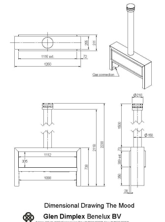 Газовый уличный камин Faber The Mood